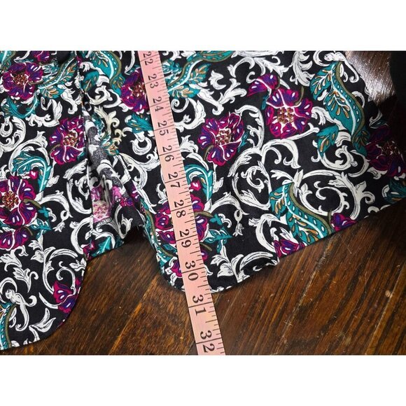 Vintage 90s Dark Romantic Boho Paisley Eclectic Blazer Jacket - Picture 10 of 16